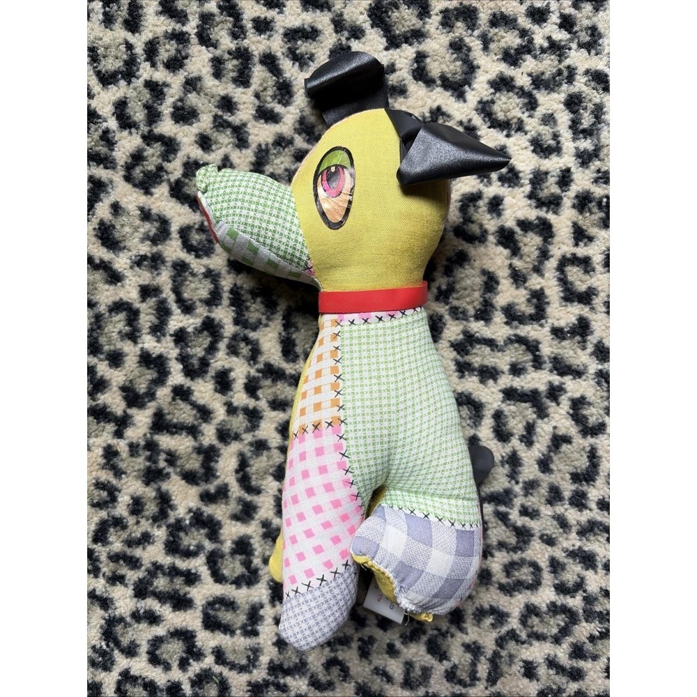 VTG 1960's Superior Toy & Novelty 10" Plush Dog! Patchwork Color Puppy READ‎